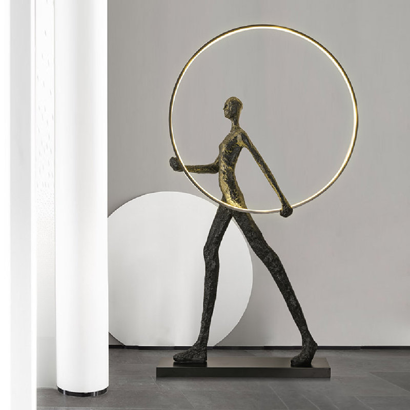 Ancika 86'' Black LED Novelty Floor Lamp