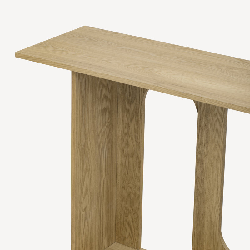 Console avec tablette, convient au vestibule, au couloir du salon, Naturel