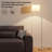 Adjustable Brightness & Color Temperature Floor Lamp With Remote Control, Rotating Lampshade, Magnetic Remote & Timer Function, Easy Installation-801667988-801667987