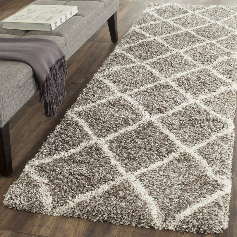 Darrol Performance Geometric Rug, Runner 2'3" x 8', Ultra Plush 2"