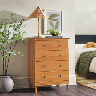 Haney Solid Wood 4-Drawer Dresser