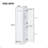 Tall Bathroom Storage Cabinet, Freestanding Storage Cabinet With Hook And Adjustable Shelf, MDF Board-1477201470