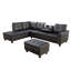 Canapé modulaire avec repose-pieds Plyler-342896542-342896541