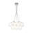 13-Light Dimmable Cluster Wavy Glass Chandelier