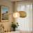 23.62" Modern Gold Pendant Light with Interchangeable Dual Shades, Adjustable Hanging Light for Kitchen Island, Dining Room & Bedroom