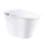 Toilette intelligente à hauteur confortable ADA avec réservoir intégré, siège chauffant, fonctions bidet et couvercle à ouverture automatique