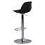 Swivel Upholstered Adjustable Height Counter Stool with Metal Frame-25243736