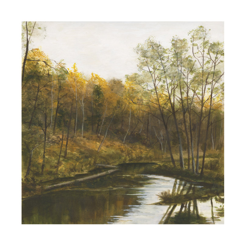 Art mural sur toile tendue - "Autumnal Grace II" de Michael Willett pour décoration de salon, de chambre à coucher ou de bureau - 18 x 18
