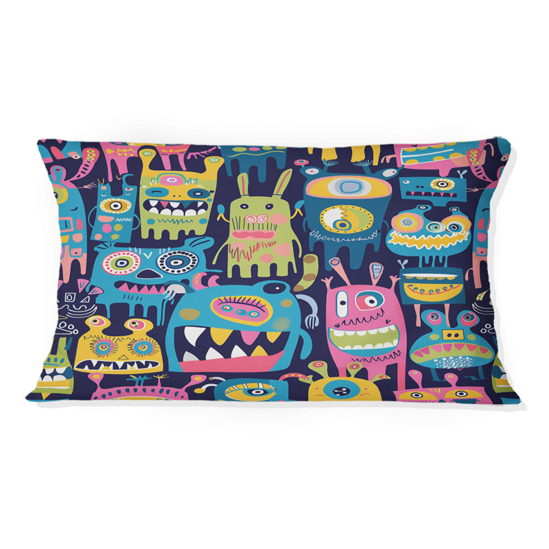 Coussin lombaire pour enfant, Bleu / Vert