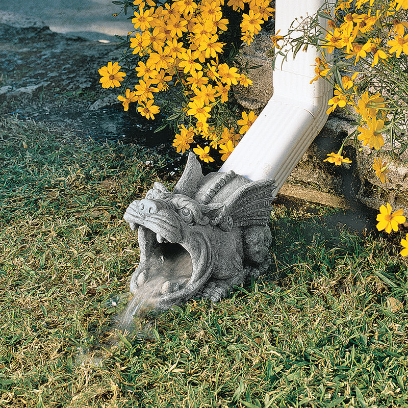 Gutter Guardians Fantasy & Sci-Fi Weather Resistant UV Resistant Polyresin Garden Statue