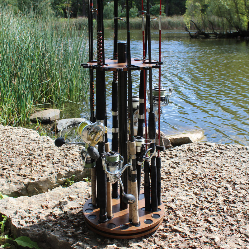 Embree Steel Mounting / Installation Required Mounted Adjustable Multi-Use Fishing Rack