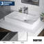 Miroir Karran Lavabo vasque rectangulaire en quartz-63851080