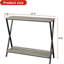 Console 31,4 pouces à 2 niveaux Farmhouse, table de couloir polyvalente et table d'entrée