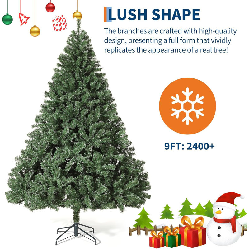 Lighted Artificial Christmas Tree, 2.3' H