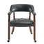 Swivel Tufted Dining Chairs With Casters And Arms-97867330-105846496-130021430