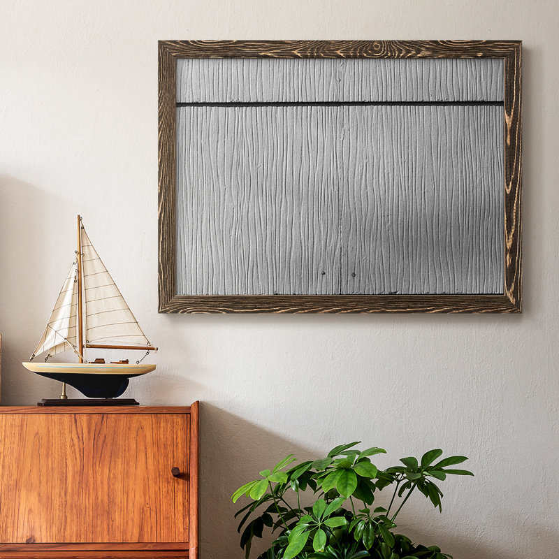 Found Textures I- Rustic Framed Gallery Wrapped Canvas, Walnut, 22" H x 32" W x 1.5" D