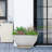 Set of 2 Modern Minimalist Plastic Outdoor Planter with Drainage Function-109269698