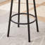 Ensemble de table de bar avec 2 tabourets de bar et siège souple en polyuréthane