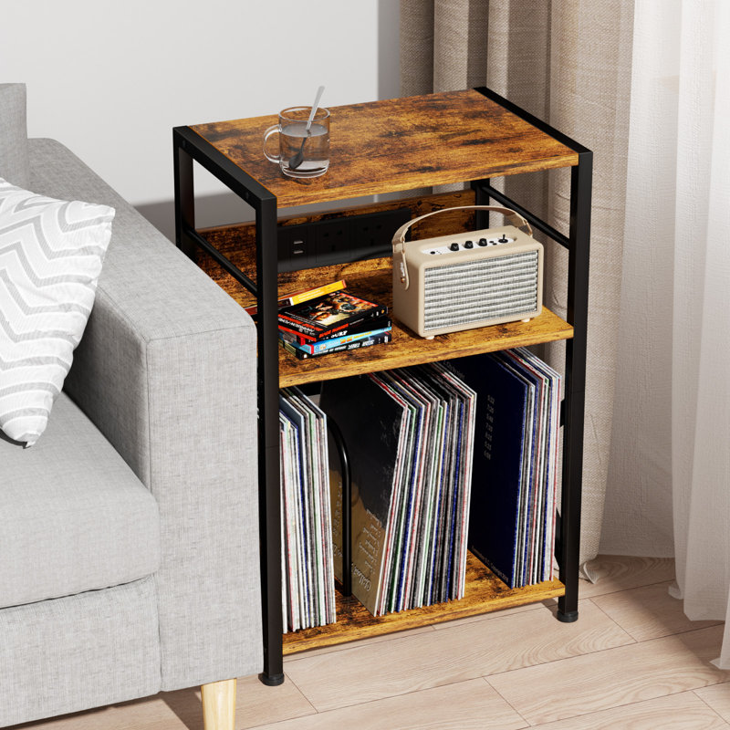 Record Player Stand, Brown