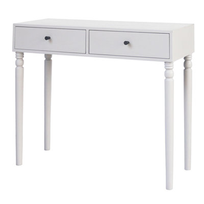 Bennett Two-Drawer Console Table - White