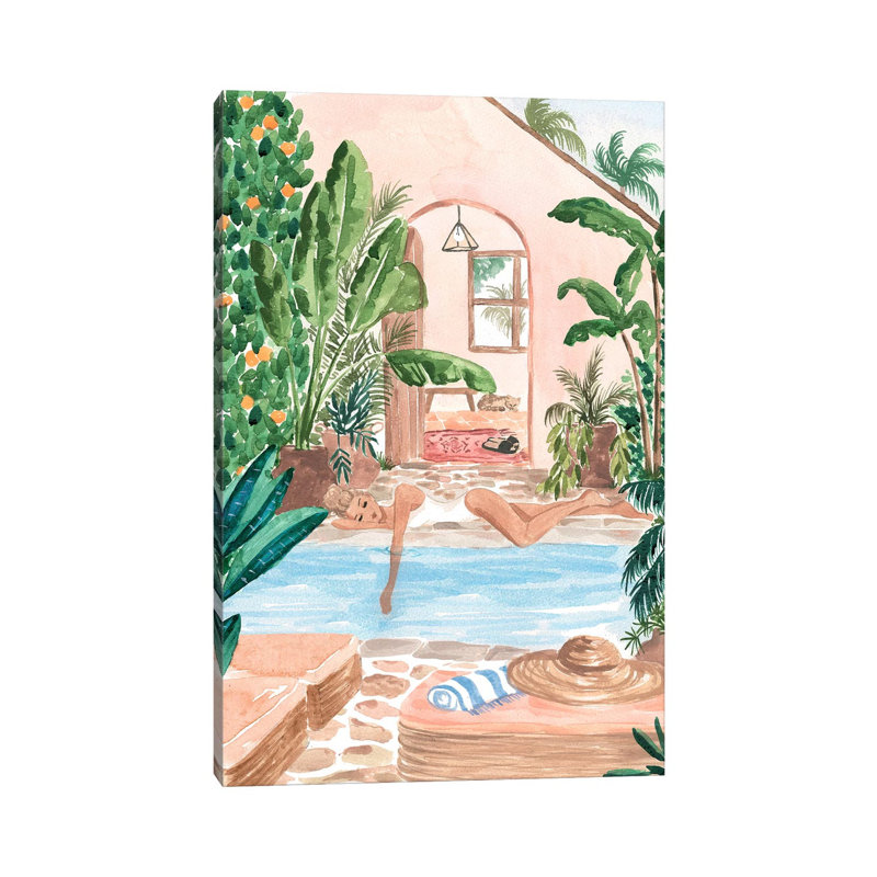 Sun Siesta by Sabina Fenn - Wrapped Canvas Painting, 20.32 cm H x 30.48 cm W
