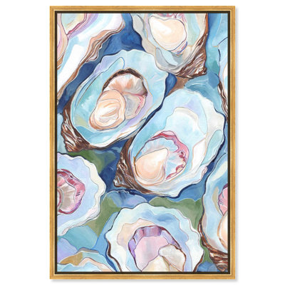Reproduction d'art moderne sur toile Art Remedy, cadre noir, forme de la nature