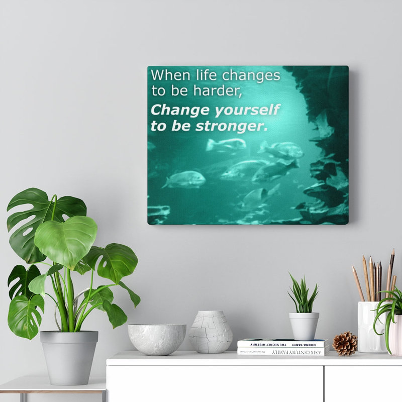 When Life Changes - Wrapped Canvas Print, 30cm H x 41cm W