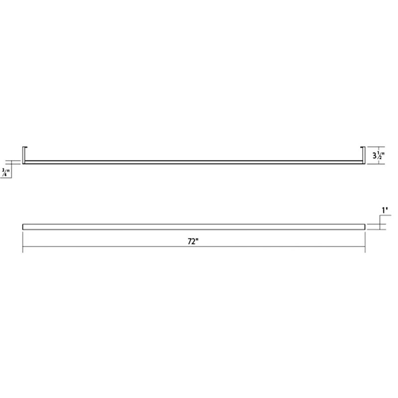 Thin-Line LED Wallchiere, Satin Black