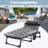 3 Styles, Portable Folding Cot, 5-Position Reclining Folding Chaise, 3 in 1 Folding Sofa Bed-101486712