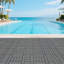Carreaux de terrasse en plastique emboîtables, 44 paquets de tuiles de terrasse, 12 pouces x 12 pouces imperméables pour une utilisation toutes saisons, tuiles de terrasse de piscine de jardin, gris foncé