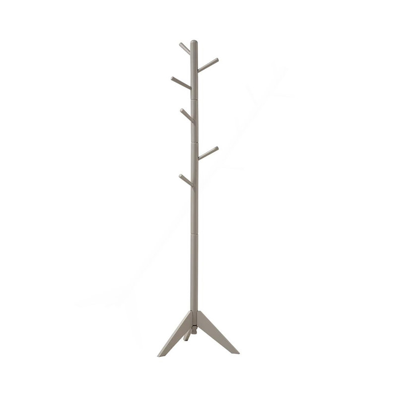 Grey 6-Hook Coat Rack, Gray