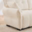 Canapé 2 places moderne en tissu chenille avec repose-pieds - Design minimaliste avec tissu texturé
