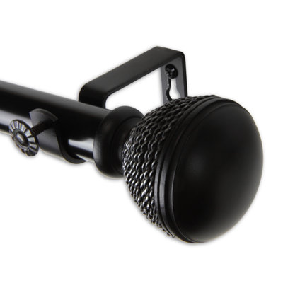 Camina Steel Adjustable 1'' Single Curtain Rod