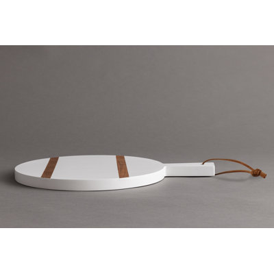 Blanche Chopping Board with double wooden inlay