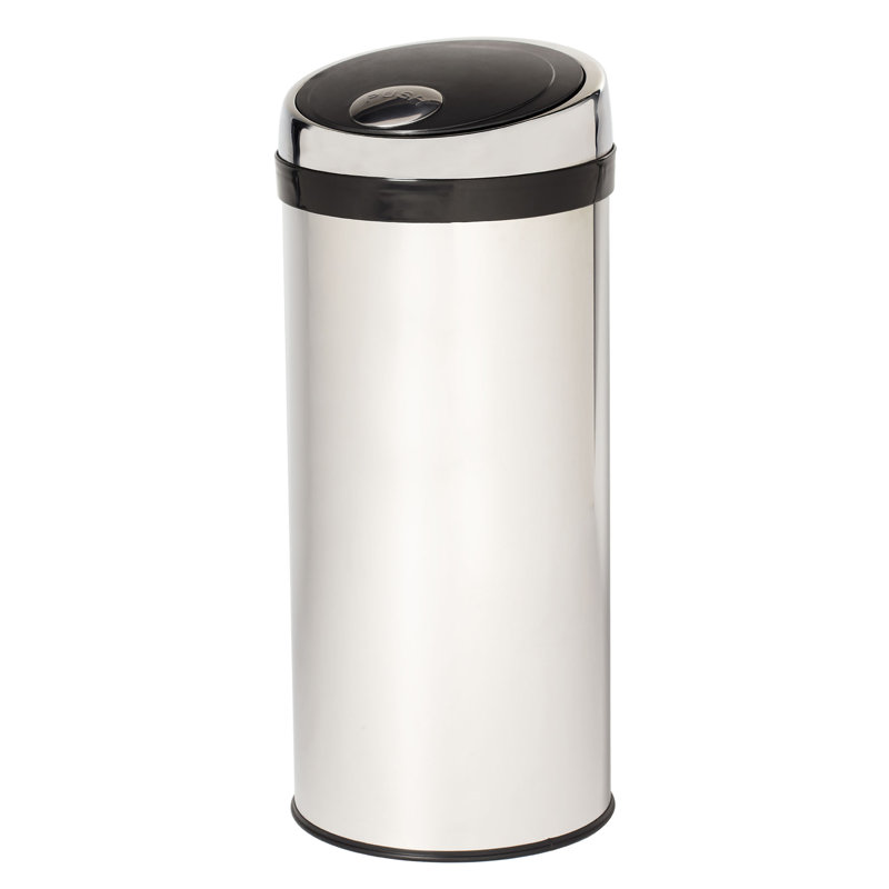 Steel Touch Top Kitchen Trash Can - 8 Gallons