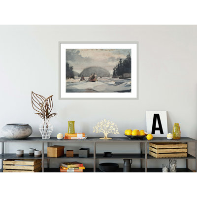 «Île Malin» par Winslow Homer, impression giclée encadrée