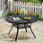 4-Person Aluminum Round Patio Dining Table-114986183-107190699