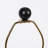 Matte Black Metal Tall Candlestick Table Lamp