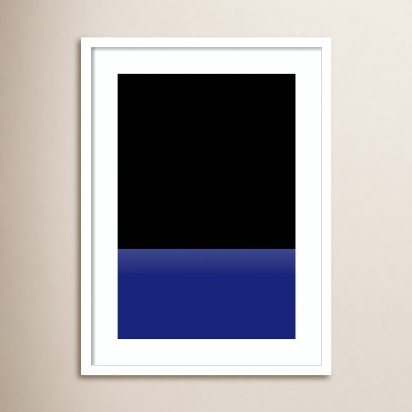 Lancey "Sea" Print by Alex Caminker, White, 25" H x 19" W
