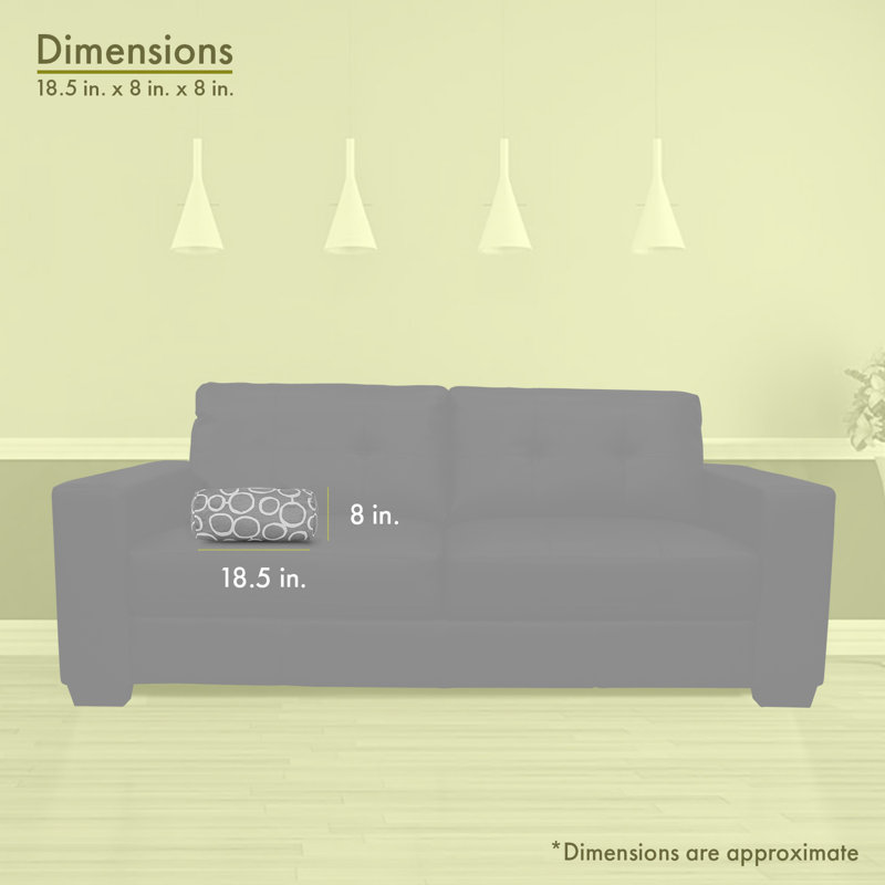 Fusion Geometric Cotton Reversible Throw Pillow, Gray