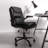 Nakysha Executive PU Leather Office Chair with Swivel Base and Flip-up Armrests-624638302-727507569
