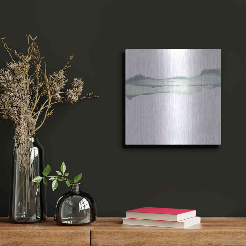 Brayden Studio «Mint Slate II» par Chris Paschke, art mural en métal, H 12 po x l 12 po