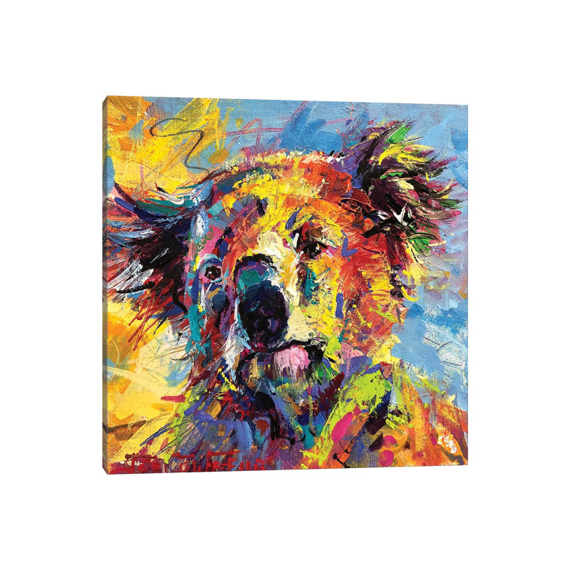 Koala by Jos Coufreur - Wrapped Canvas Gallery-Wrapped Canvas Giclée, 66.04 cm H x 66.04 cm W x 1.91 cm D