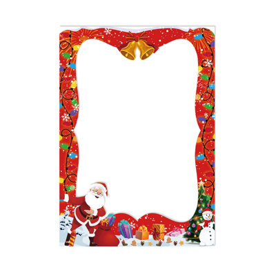 Christmas Theme DIY Quirky Adult Children Paper Photo Frame Photo Props Decoration Supplies