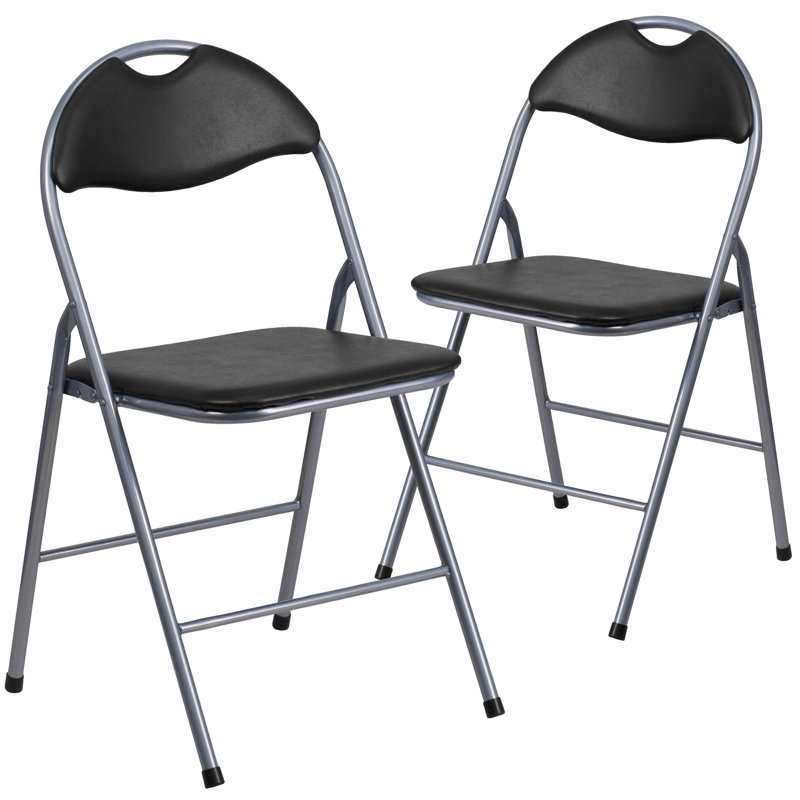 Oliverson Vinyl Padded Office Folding Chairs Folding Chair Set
