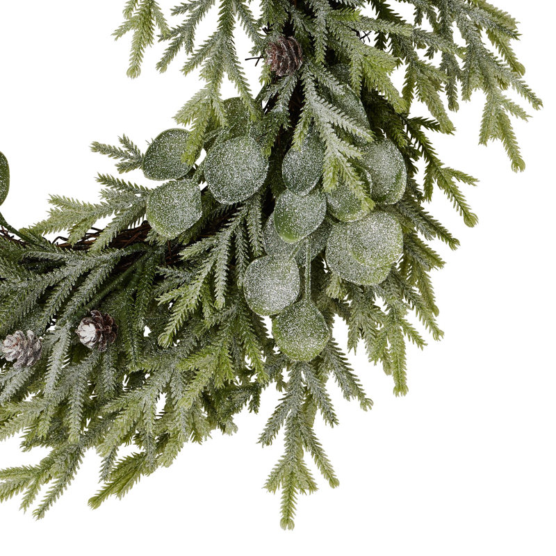 Annija Faux Eucalyptus Plastic 50cm Wreath