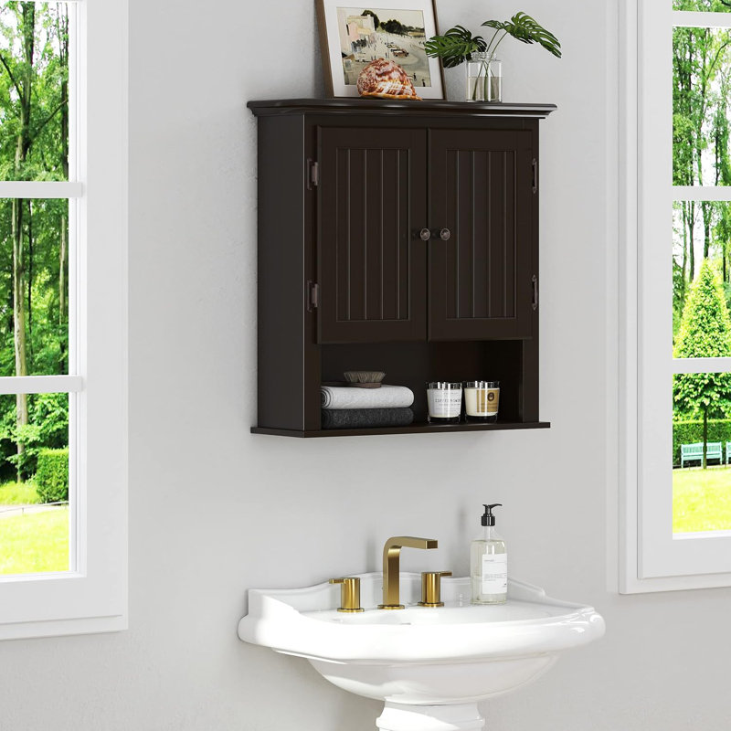 Armoire de salle de bain murale Jesusita, Espresso