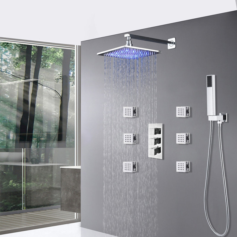 Thermostatic All-In-One Kit with Rough in-Valve