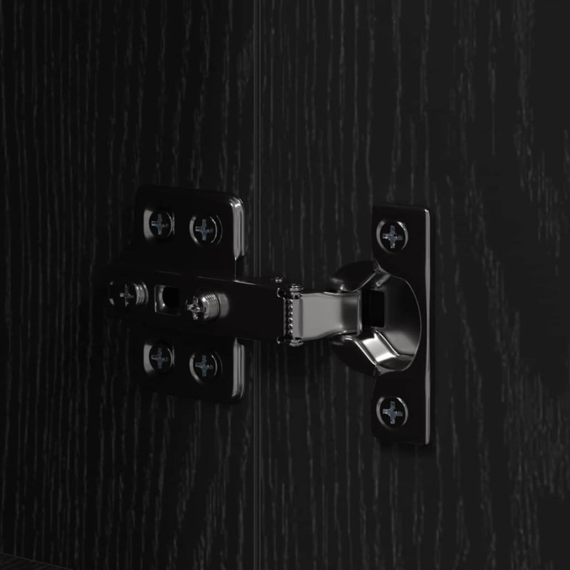 Kitchen Cabinet Set, Black Oak