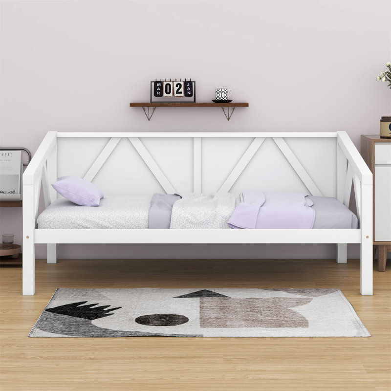 Daybed, Wood Slat Support, White